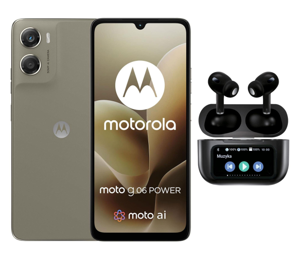 Motorola moto g06 power 4/64GB Laurel Oak 90Hz + Smart Buds Pro - 1514872 - zdjęcie